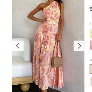 Billy J - Jayma Maxi Dress - Pink/Orange Floral Size 10